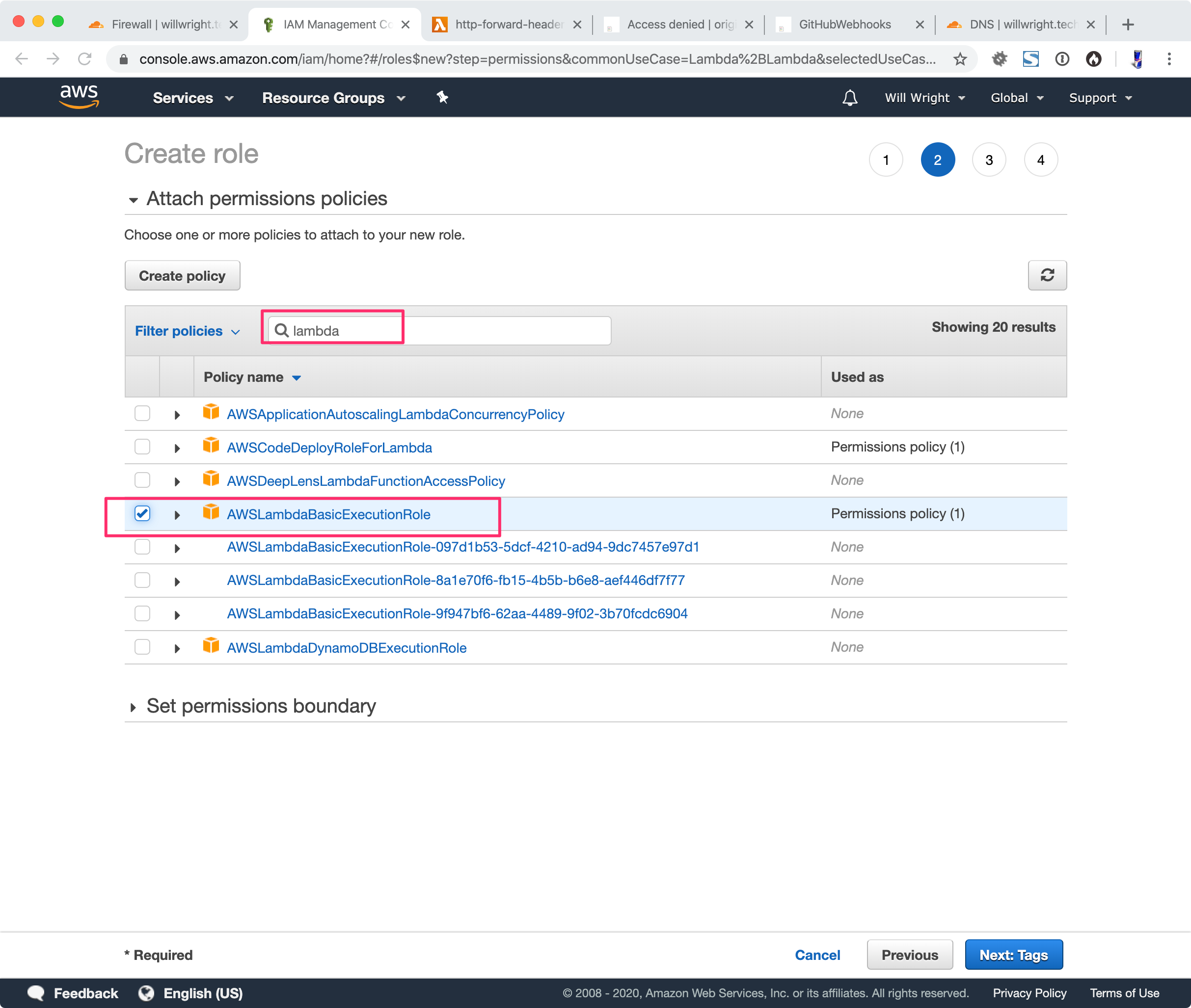 Configure Lambda Permissions